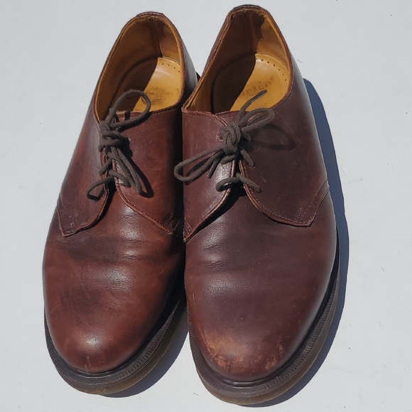 Dr. Martens Brown Leather Oxfords Classic Design Men's 11 - Picture 2 of 12